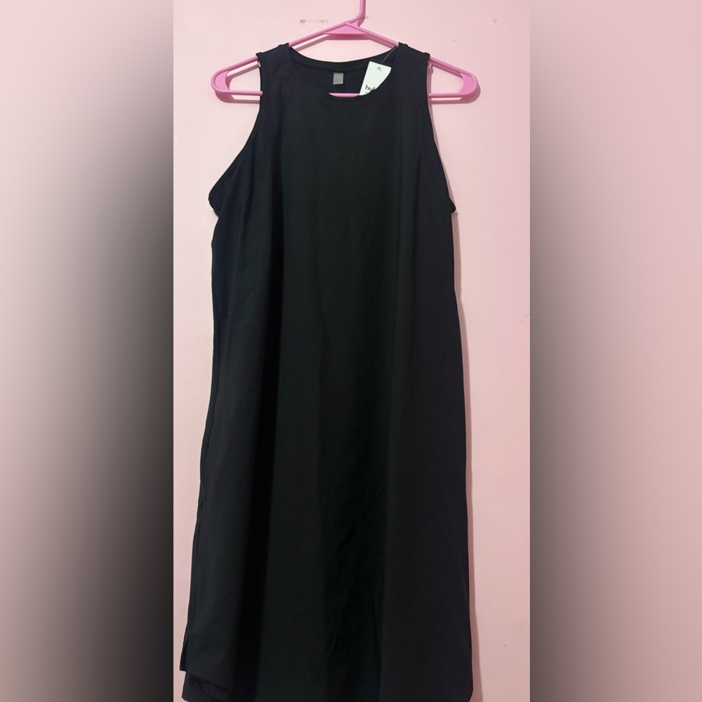 ⭐️Classic Black Sleeveless Midi Dress large